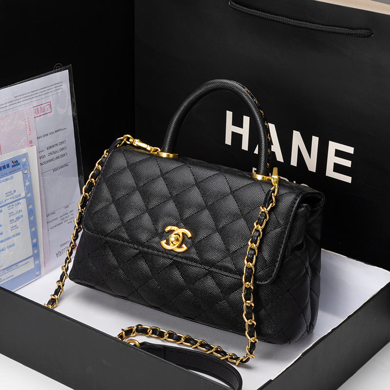 Women's Classic Style Rhombus Chain High Sense Handbags