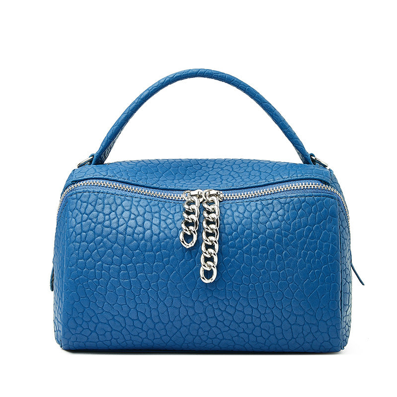 Women's Strictly Selected Retro Boston Genuine Leather Crossbody Bags