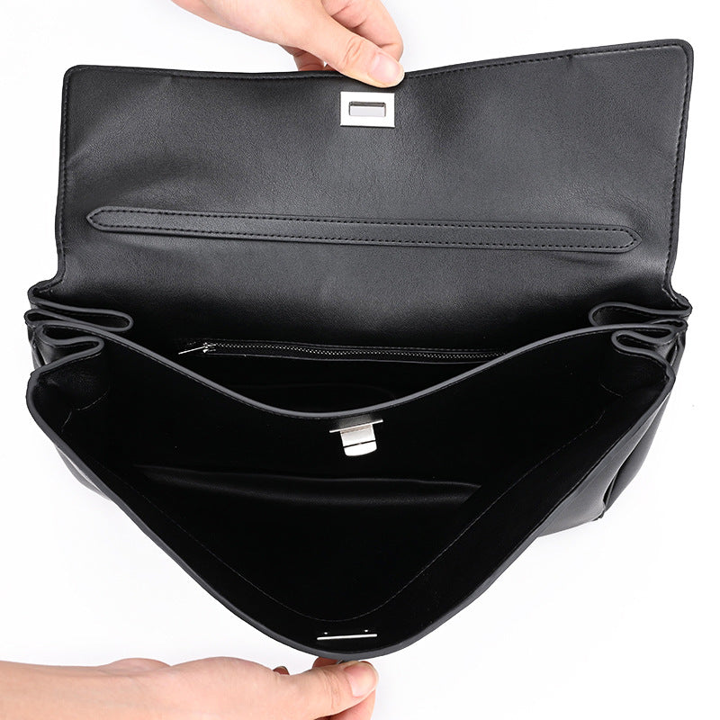 Women's Kelly Genuine Leather Idle Style Underarm Armpit Bags