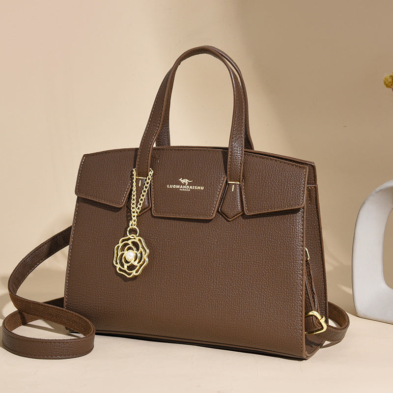 Women's Simple Retro Large Capacity Totes Versatile Handbags