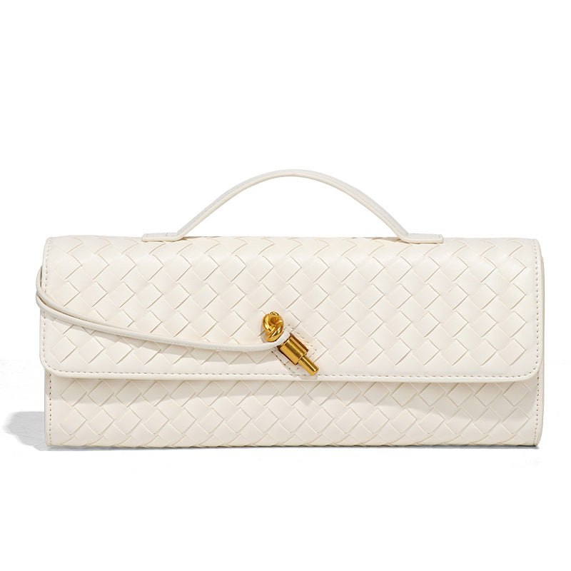 Women's High-grade Woven Baguette Fashionable Exquisite Horizontal Hand Handbags