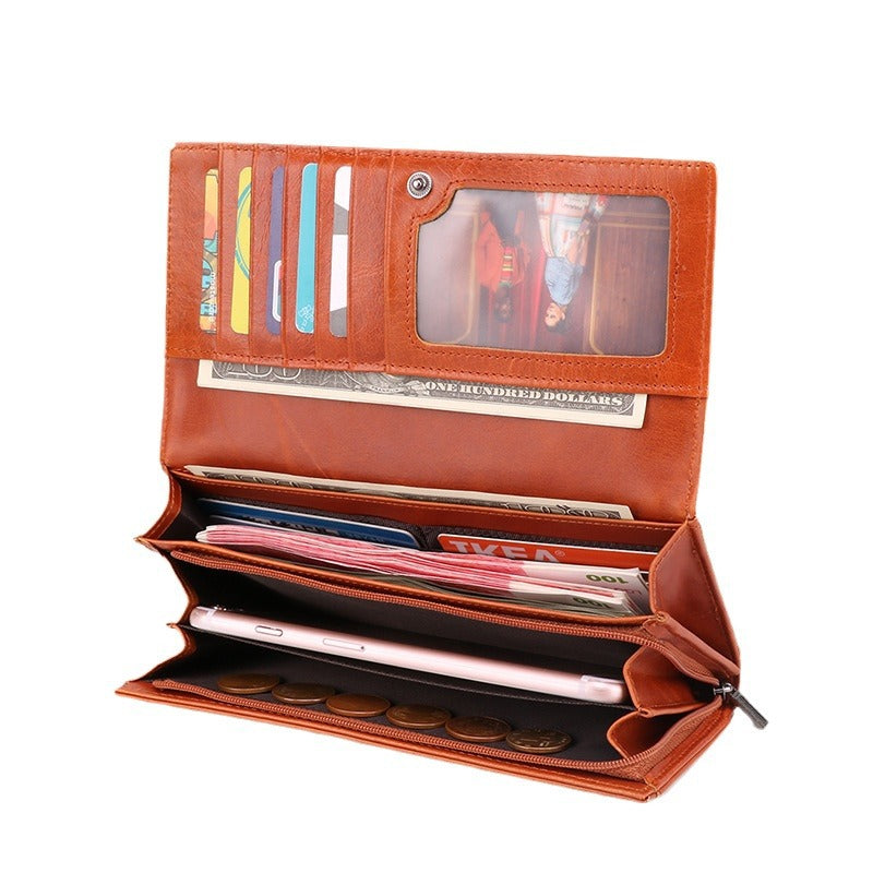 High-grade Genuine Leather Lady Two Fold Ladies Wallets