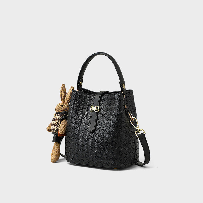 Women's Summer Genuine Leather High-grade Woven Crossbody Bags