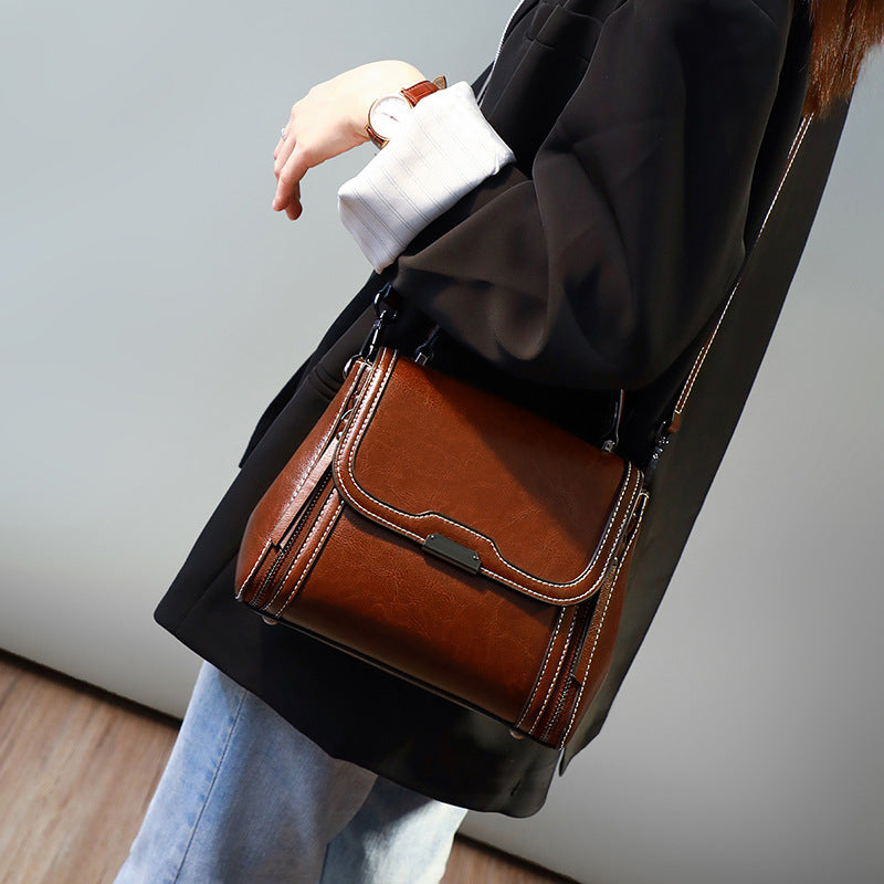 Women's Creative Fashionable Genuine Leather For Crossbody Bags