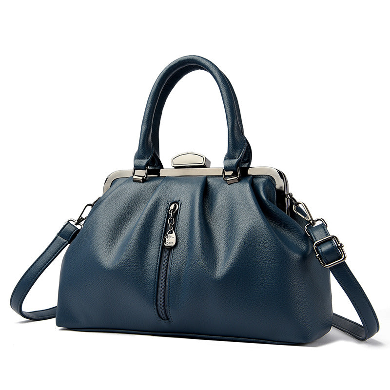 Women's Fashion Pleated Simple Large Capacity Shoulder Bags