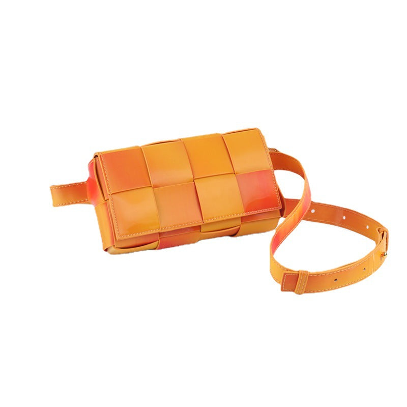 Women's Niche Woven High-grade Gradient Personality Fashion Crossbody Bags