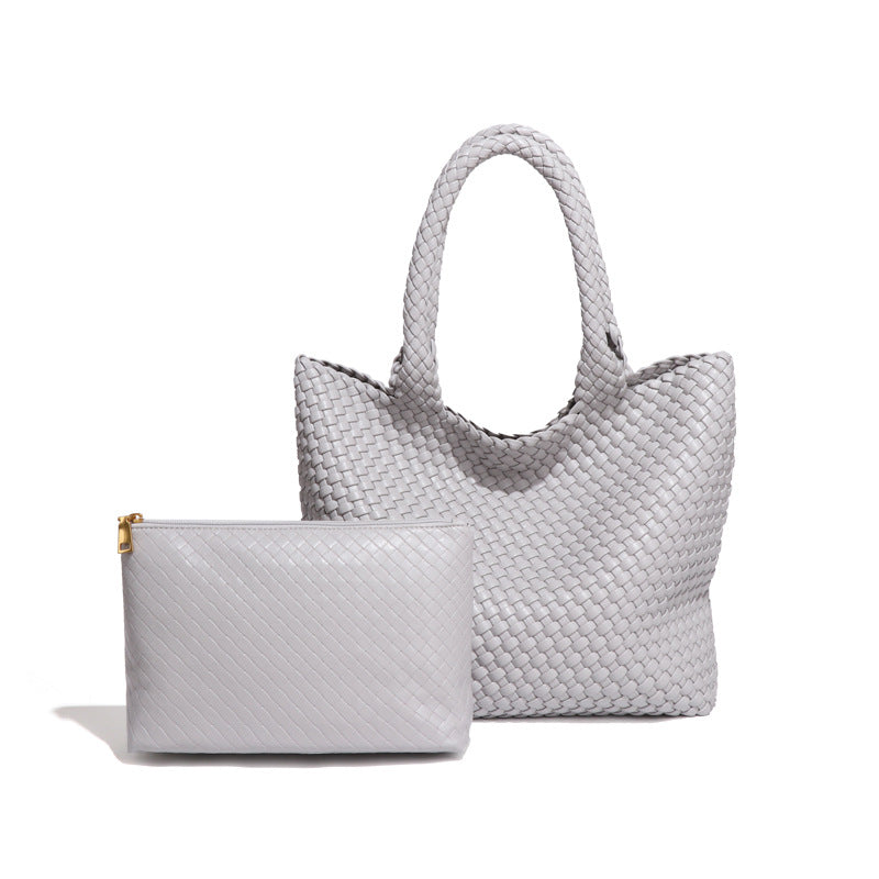 Women's Hand-woven Large Capacity Totes Summer Fashion Shoulder Bags