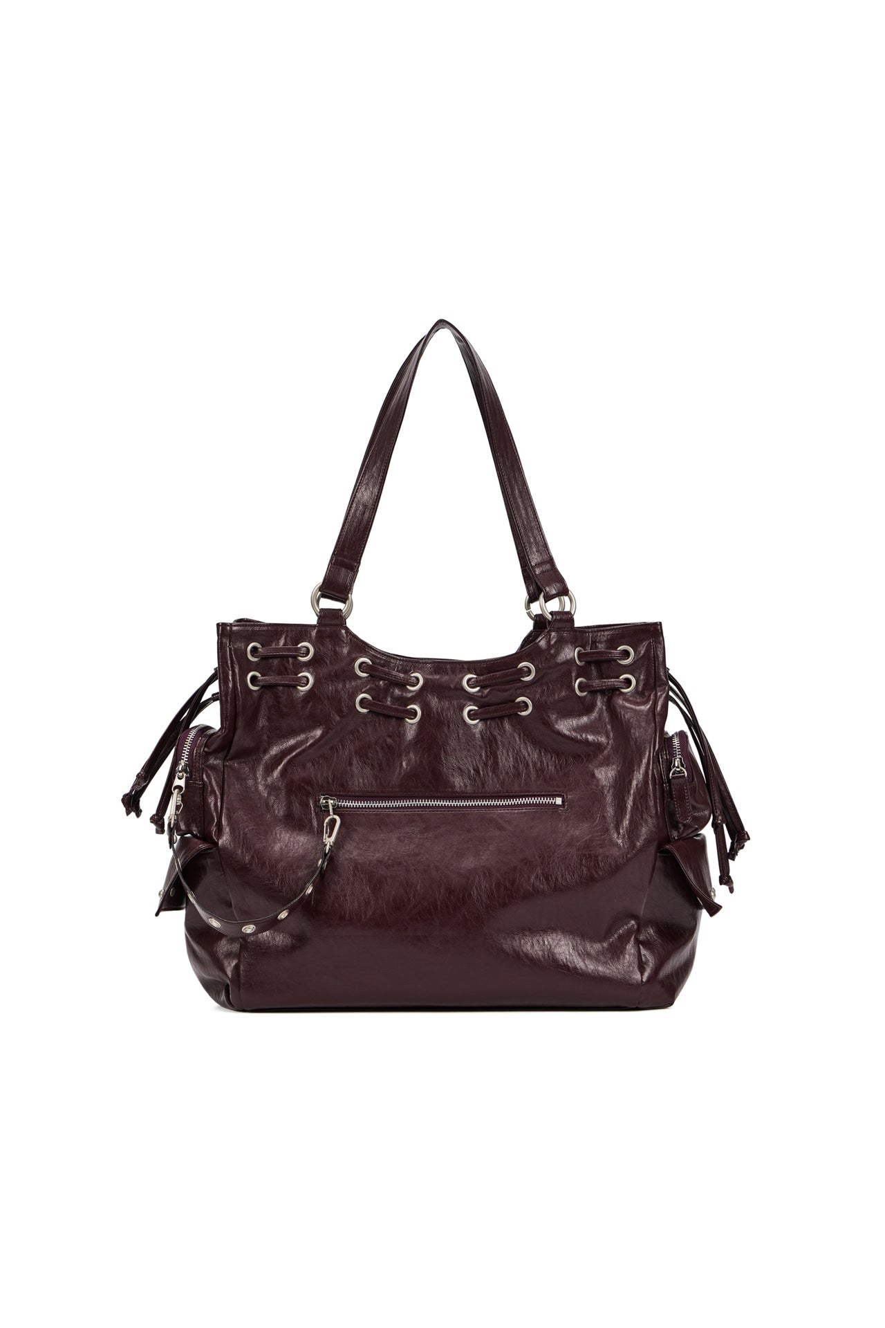 Large Capacity Totes Drawstring Pocket Studded Crossbody Bags