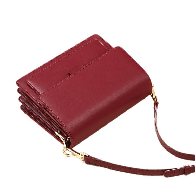Women's Summer Trendy Genuine Leather File Crossbody Bags