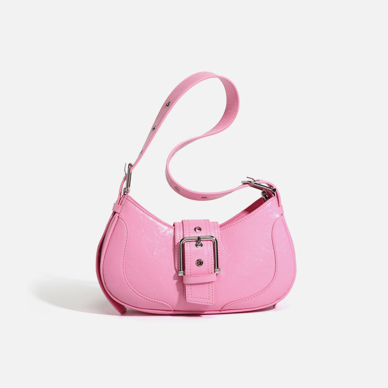 Women's Summer Design Texture Baguette Retro Underarm Crossbody Bags