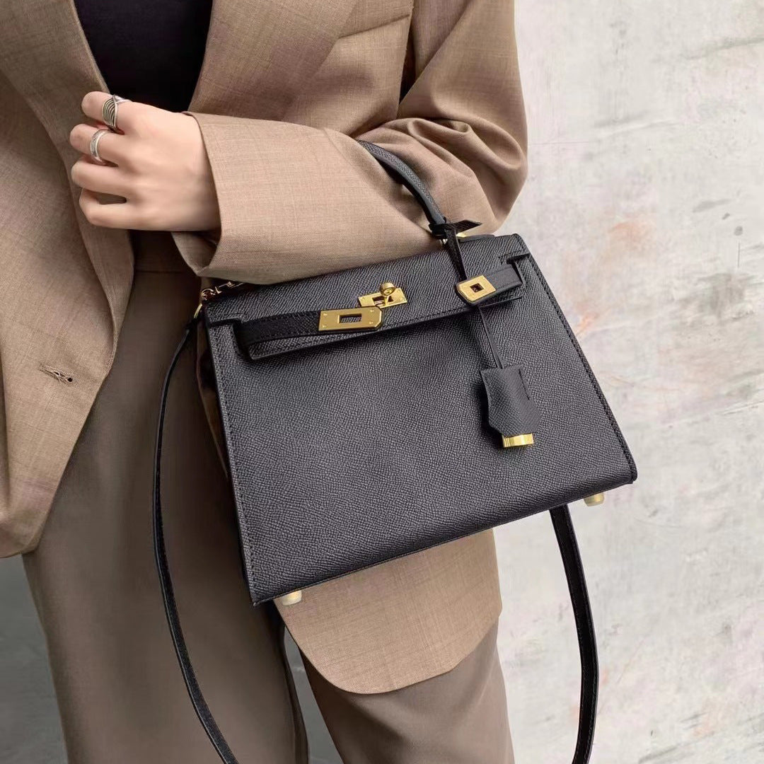 Women's Palm Print Genuine Leather Second Generation Handbags