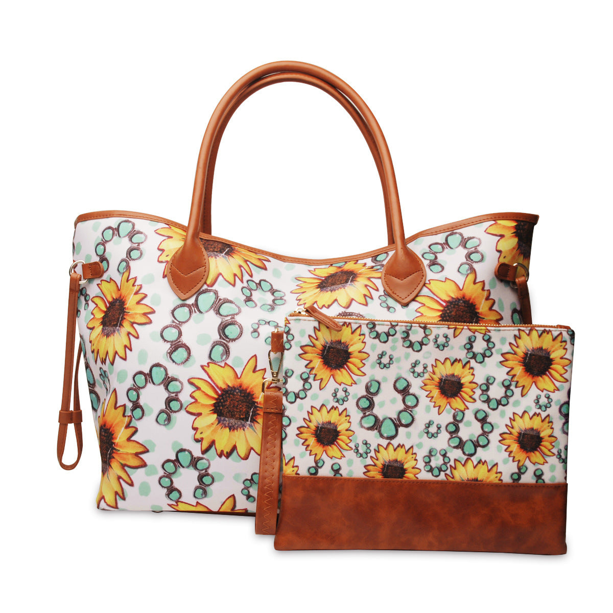 Women's Canvas Print Large Capacity Fashion Combination Bags