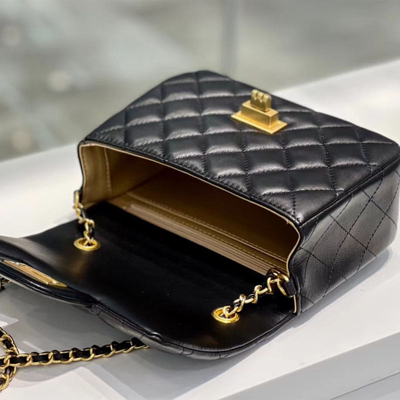 Women's Genuine Leather Trendy Summer Golden Ball Fat Crossbody Bags