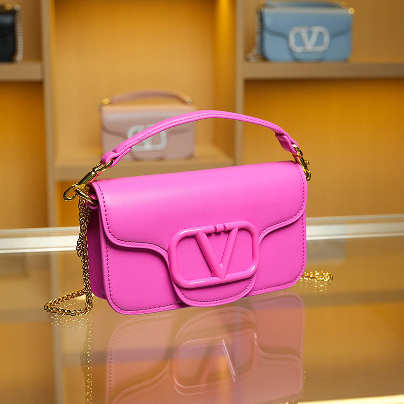 Women's Spring Gift Rose Red Good-looking Fashion Handbags