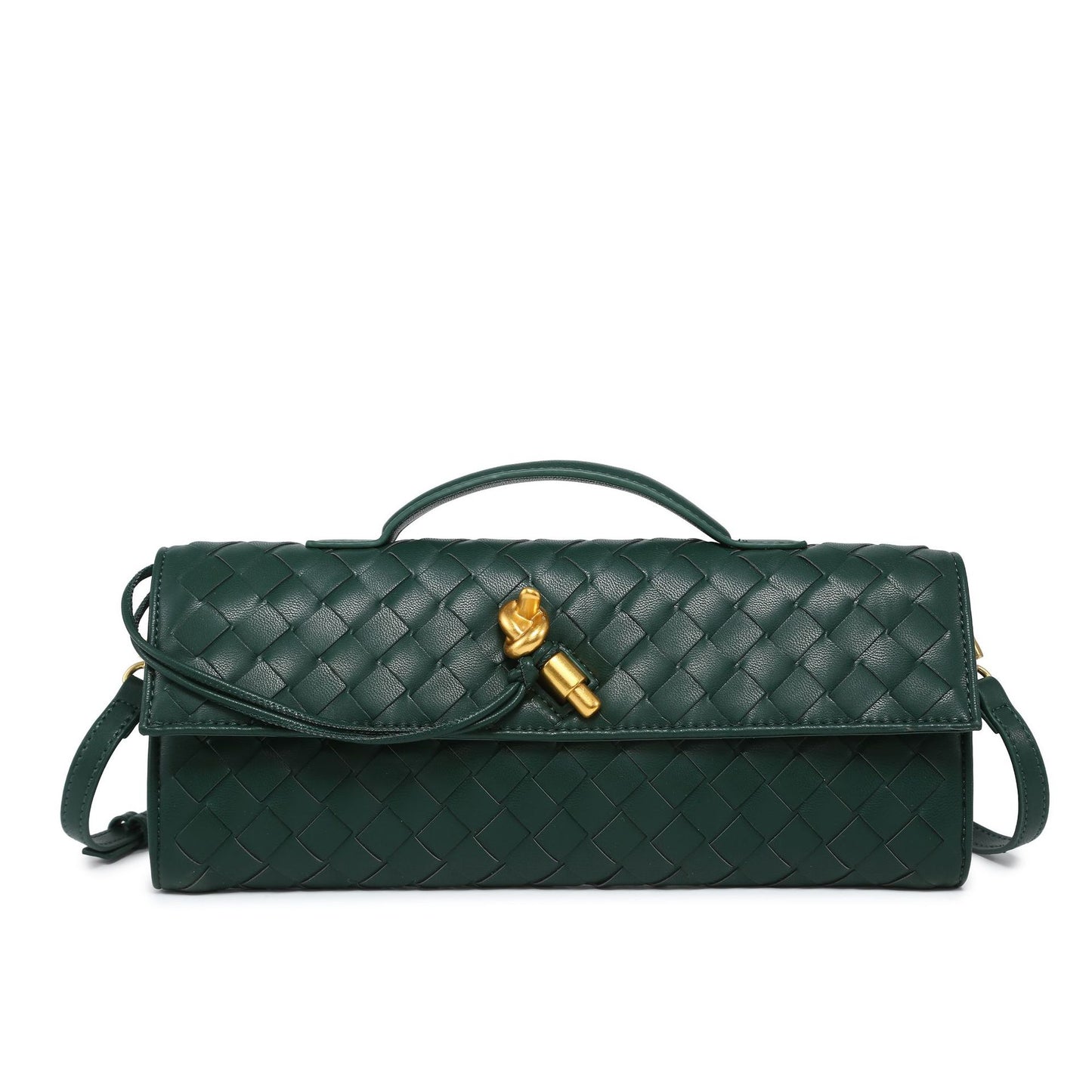 Woven Dinner Clutch Fashion Long Bolt Bags