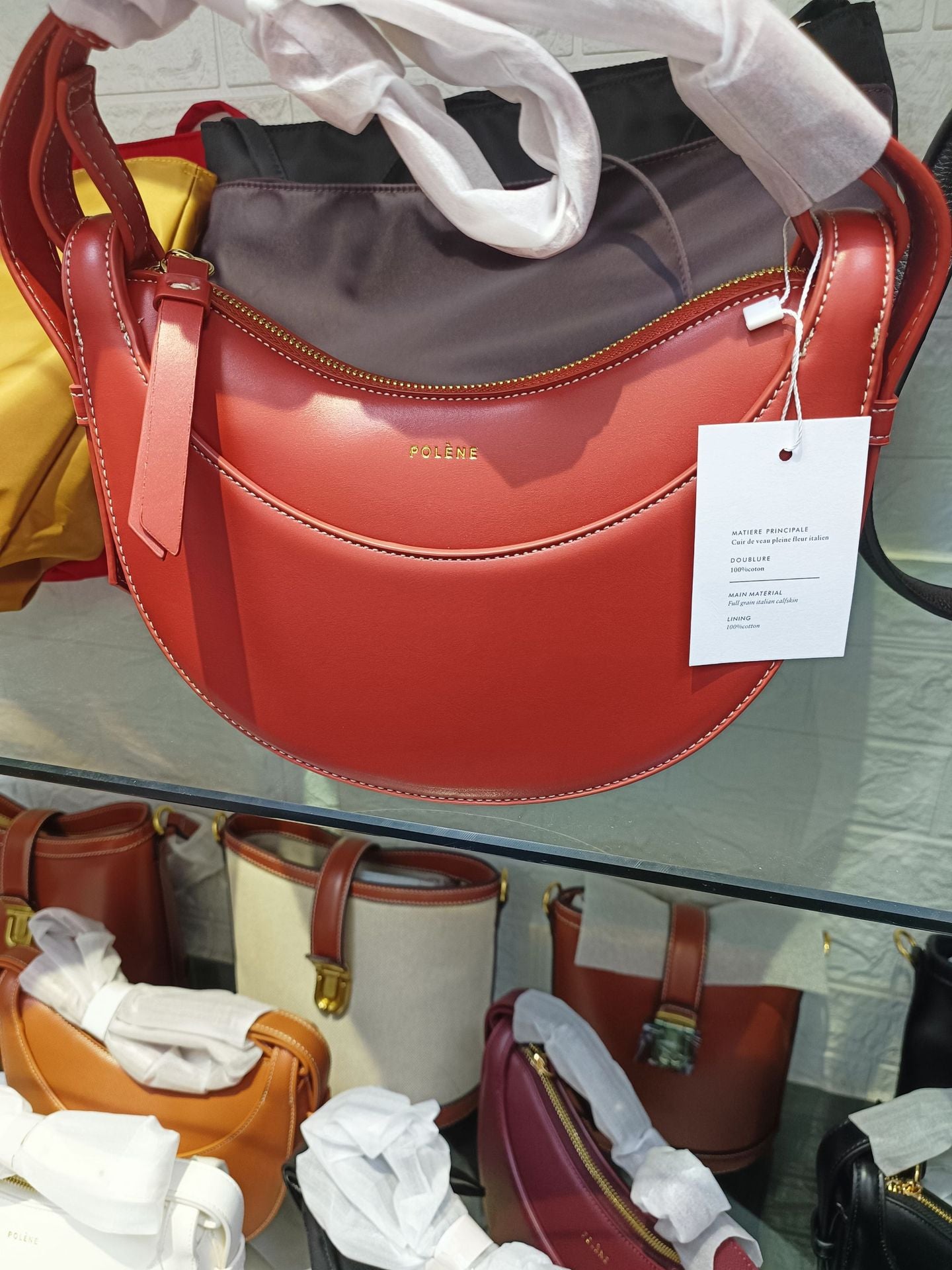 Women's French Saddle Half Moon Underarm Crossbody Bags