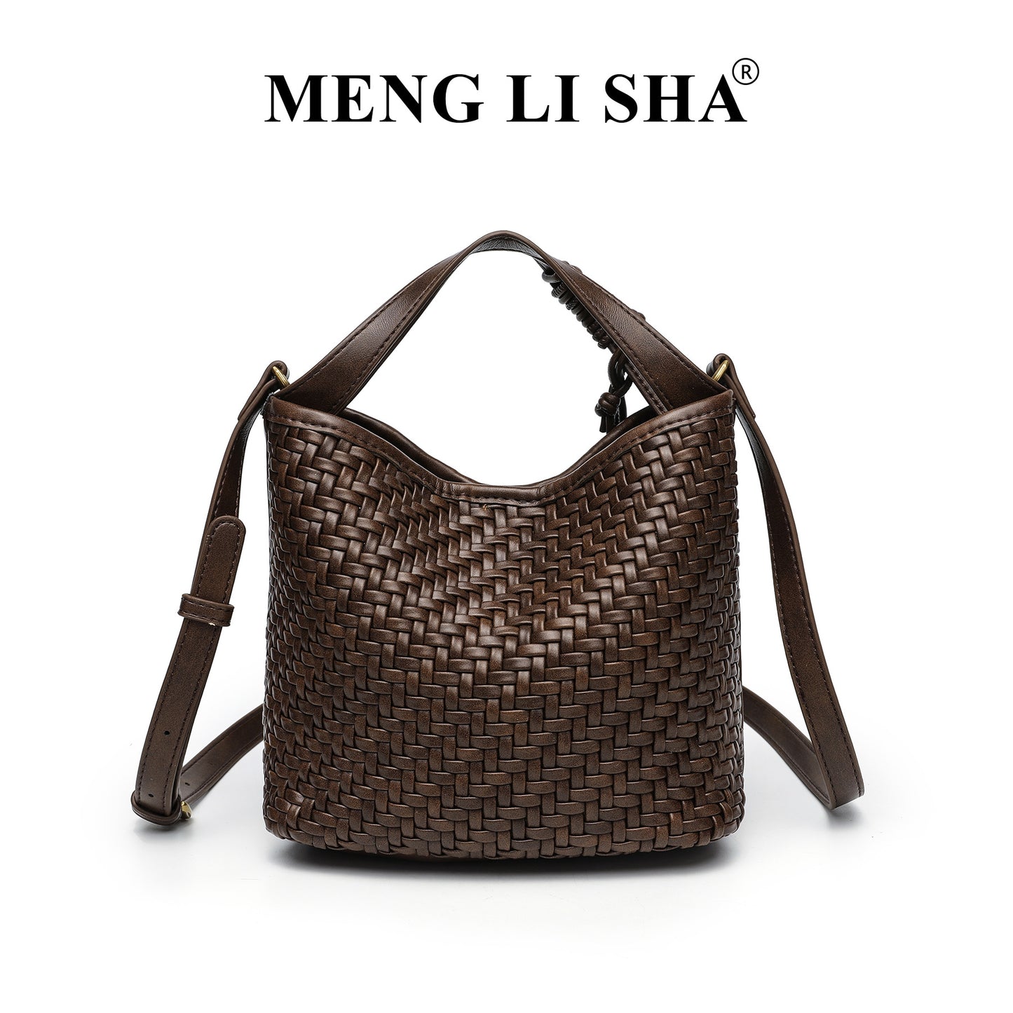 Women's Vintage Weave Portable Commute Leisure Shoulder Bags