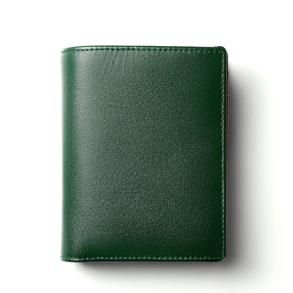 Men's Genuine Leather Large Capacity Zipper Multiple Men's Wallets