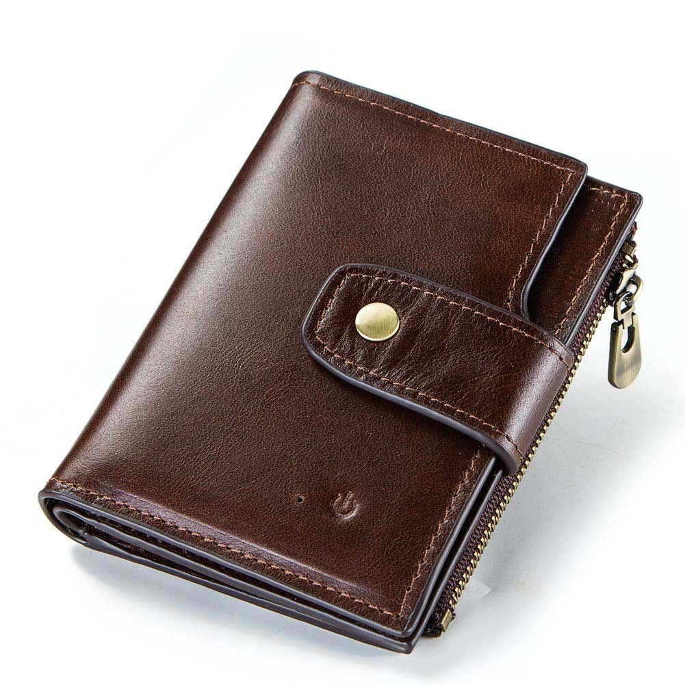 Men's Smart Swiping Connection Multifunctional Leather Men's Wallets