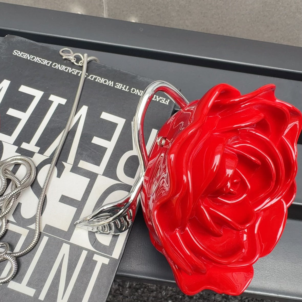 Elegant Rose Fashion Box Design High-grade Crossbody Bags