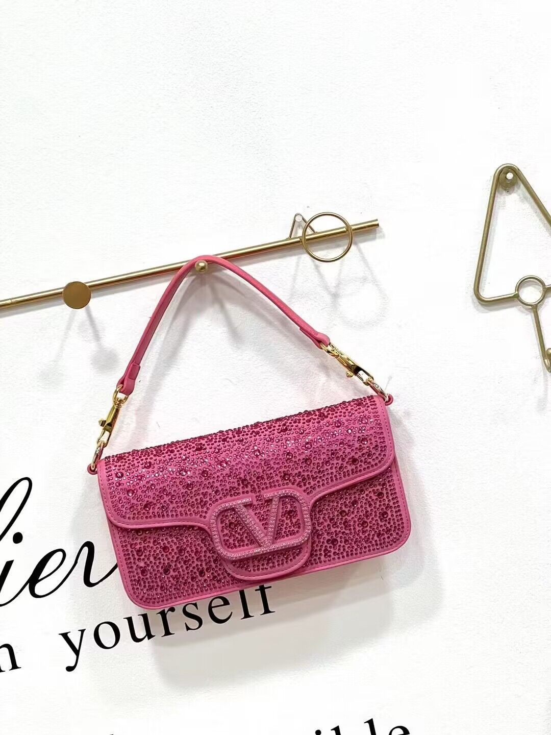Women's Mini Diamond Rhinestone Flip Retro Bags