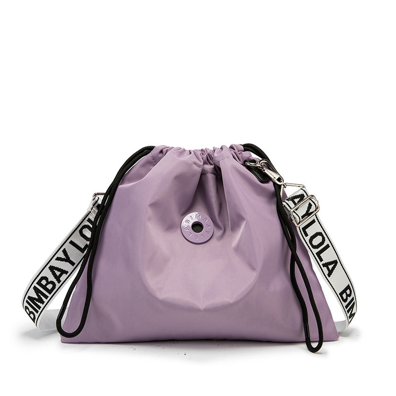 Classic Fashion Spanish Drawstring Letter Stylish Shoulder Bags
