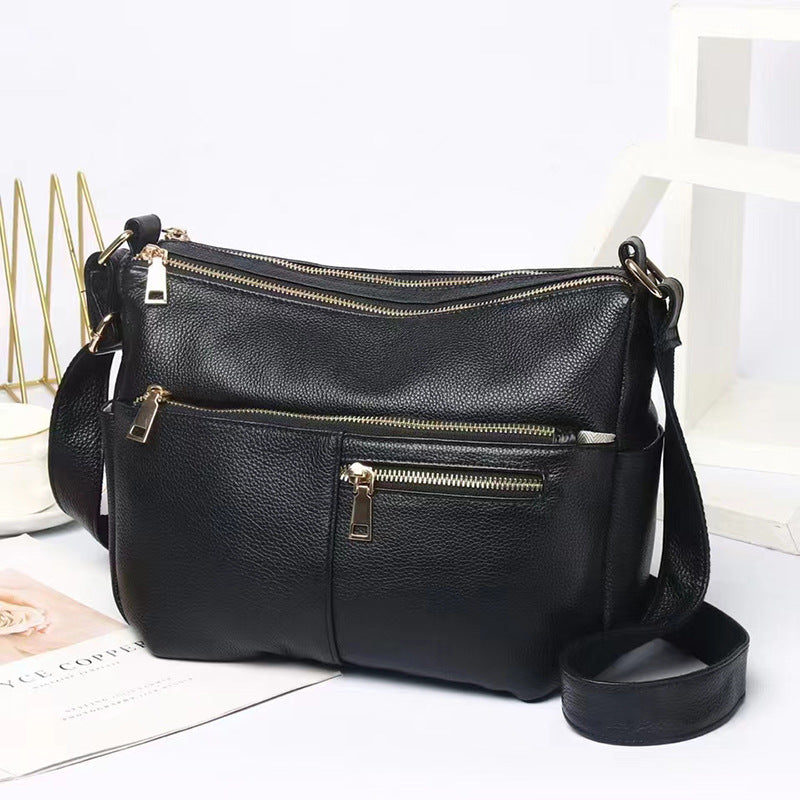 Women's Leather Soft First Layer Large Capacity Bags