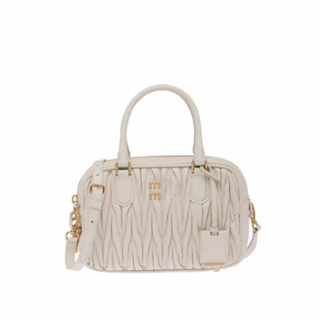 Women's Miao Boston Fashionable Pleated Portable Bags