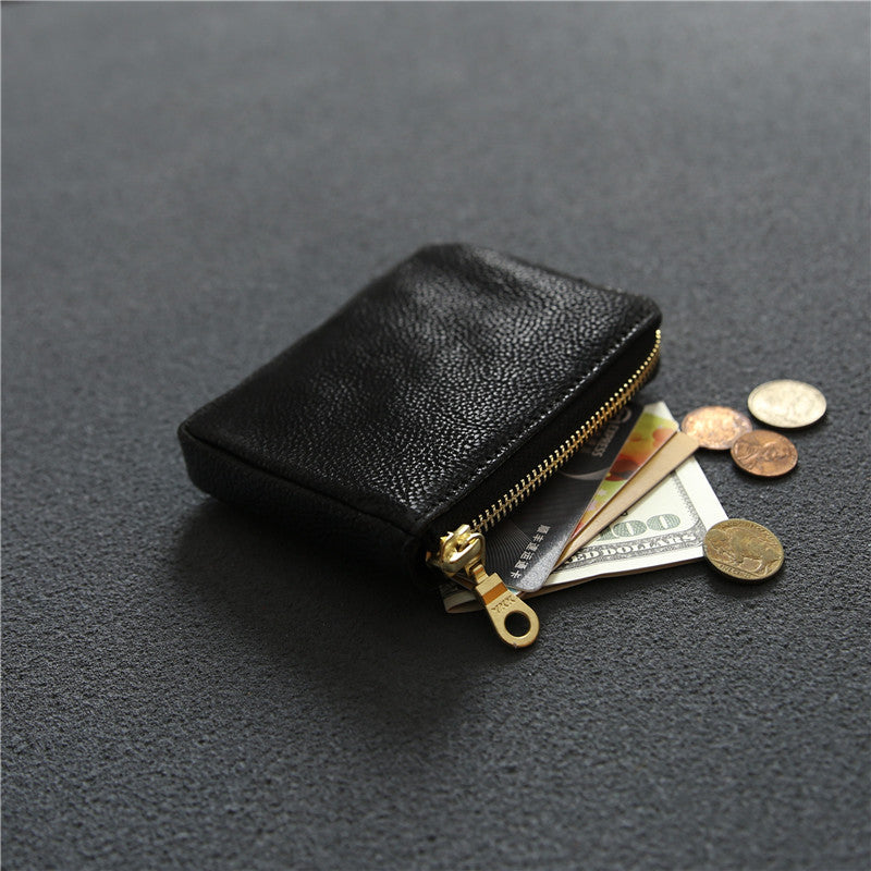 Women's & Men's & Tanned Leather Cowhide Zipper Vintage Bags