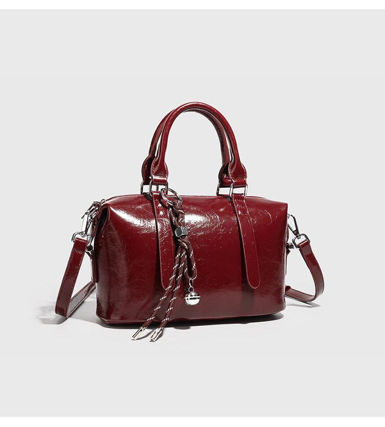 Versatile Boston Retro Minority High-grade Pillow Shoulder Bags