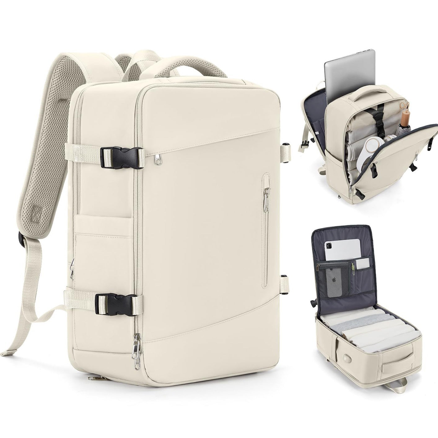 Women's Versatile Durable Large Capacity Expansion Backpacks