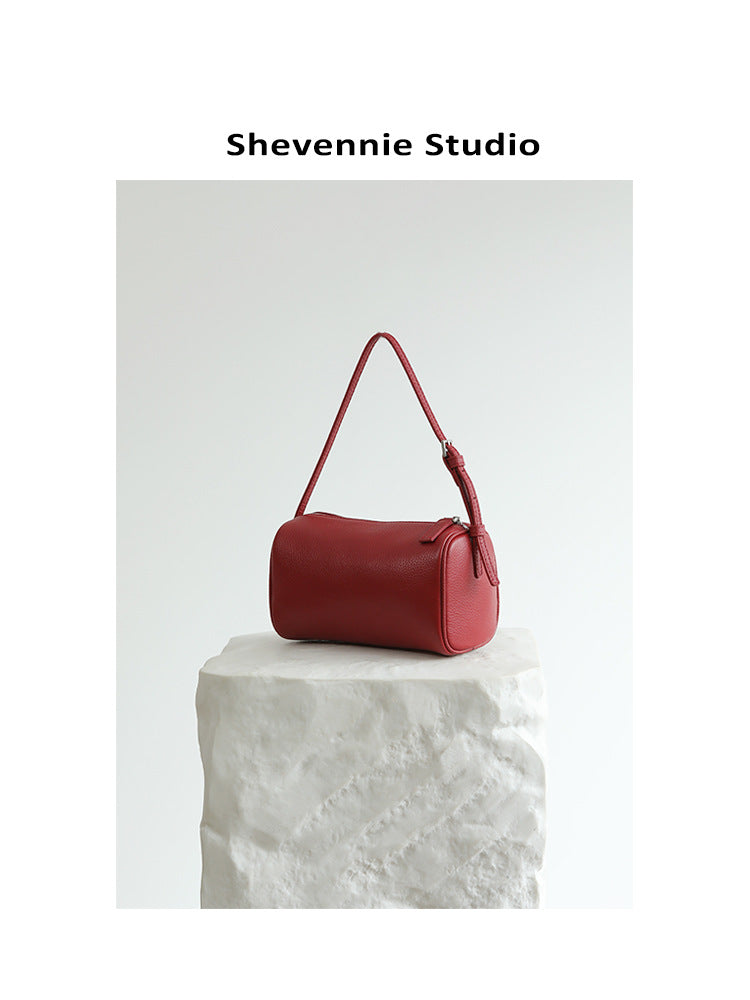 Unique Women's Round Fashion Pen Layer Handbags