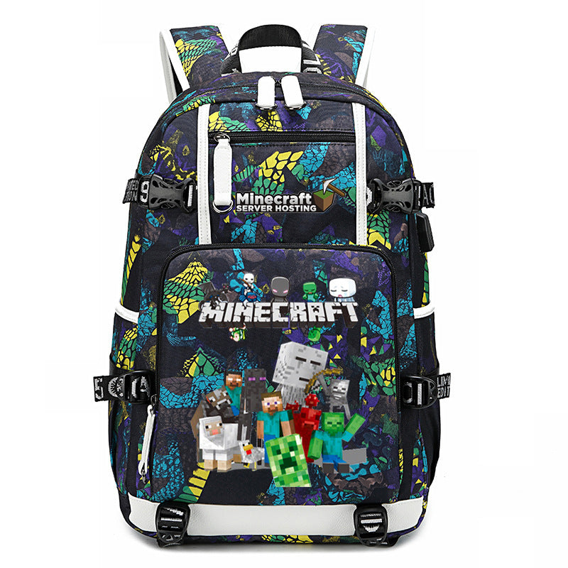 My World Surrounding The Game Printed Backpacks