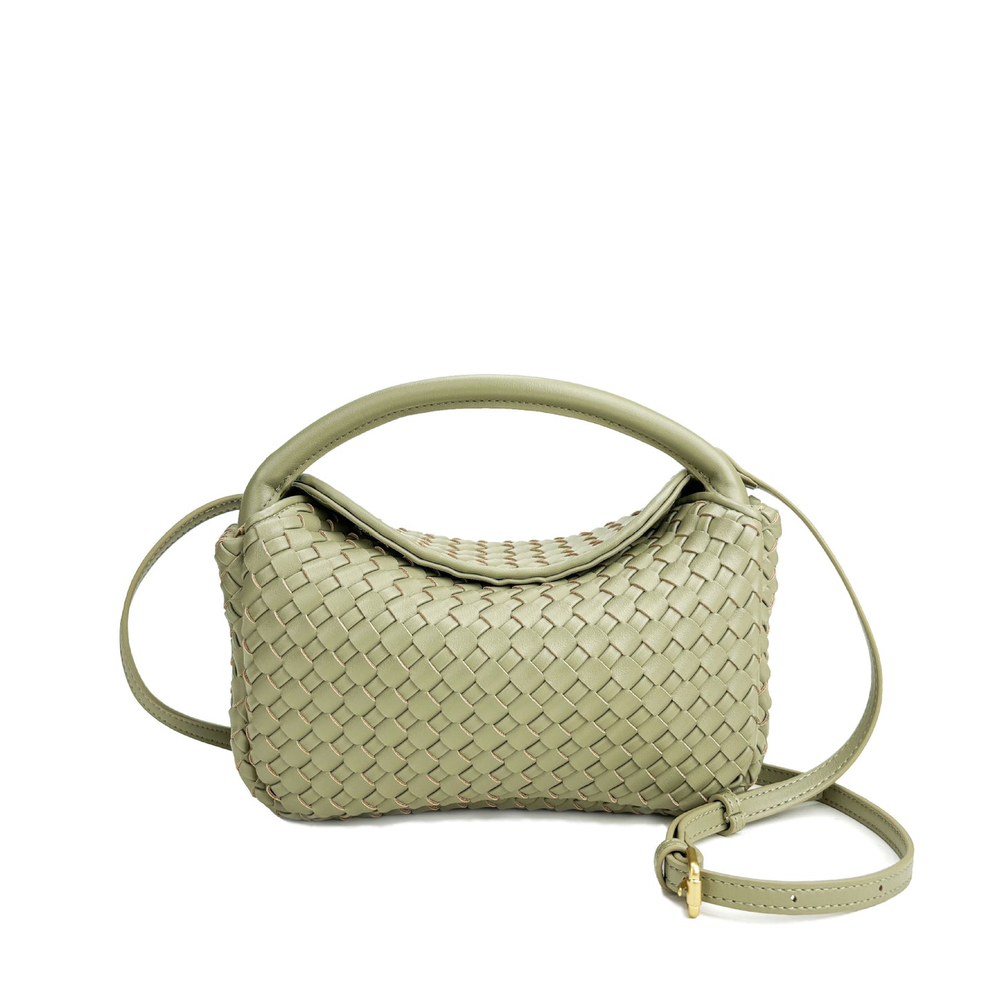 Street Trend Simple Rhombus Handmade Braided Crossbody Bags