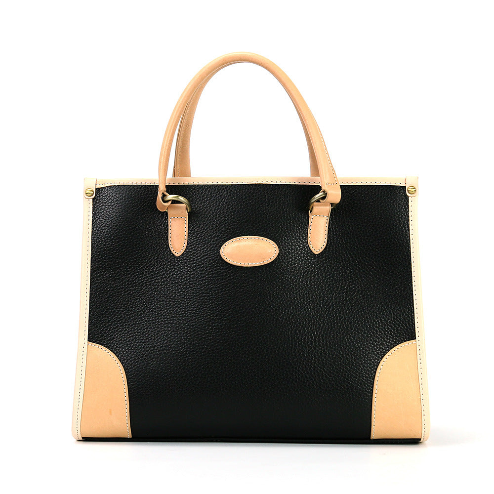 Women's Genuine Leather Top Layer Cowhide Medium Handbags