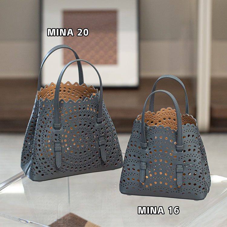 Cowhide Handmade Niche Laser Carved Hollow Out Leather Crossbody Bags