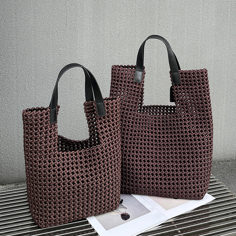 Silk Satin Fashion Design Large Capacity Handbags