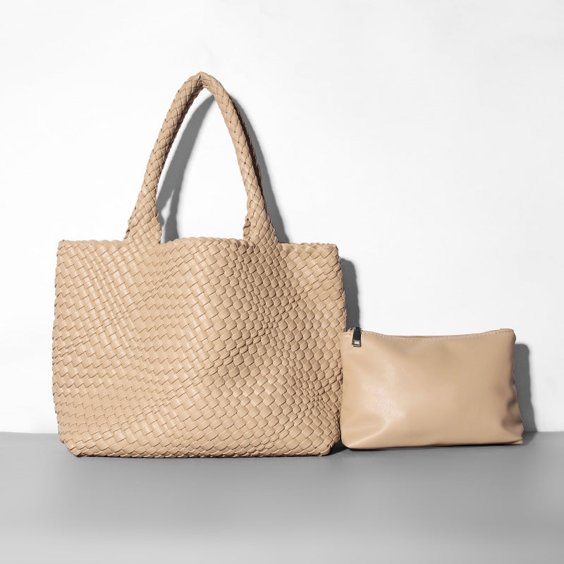 Fashion Portable Mummy Big Woven Hand Shoulder Bags