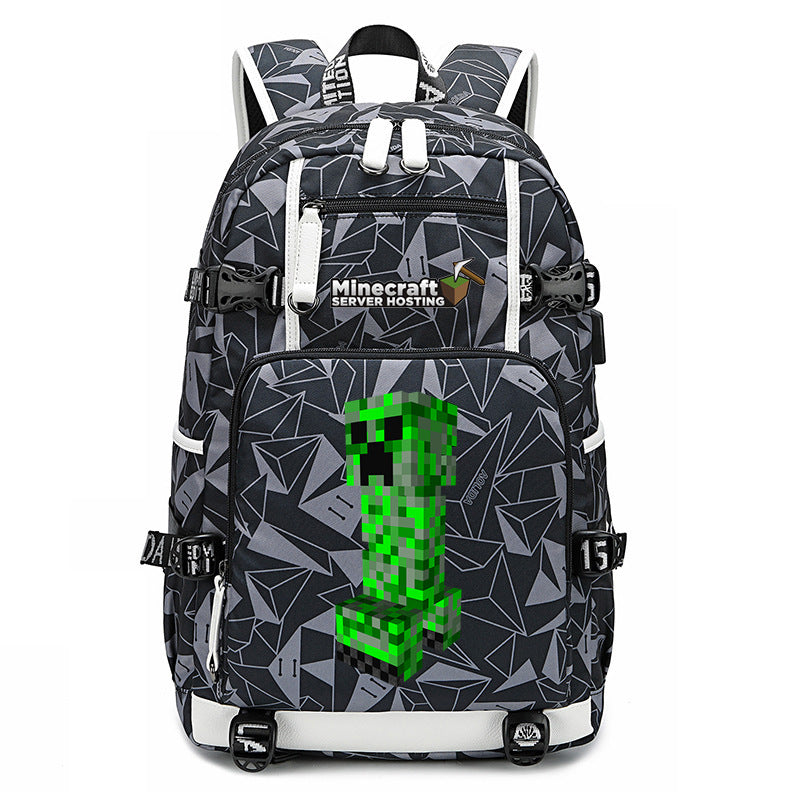 My World Surrounding The Game Printed Backpacks