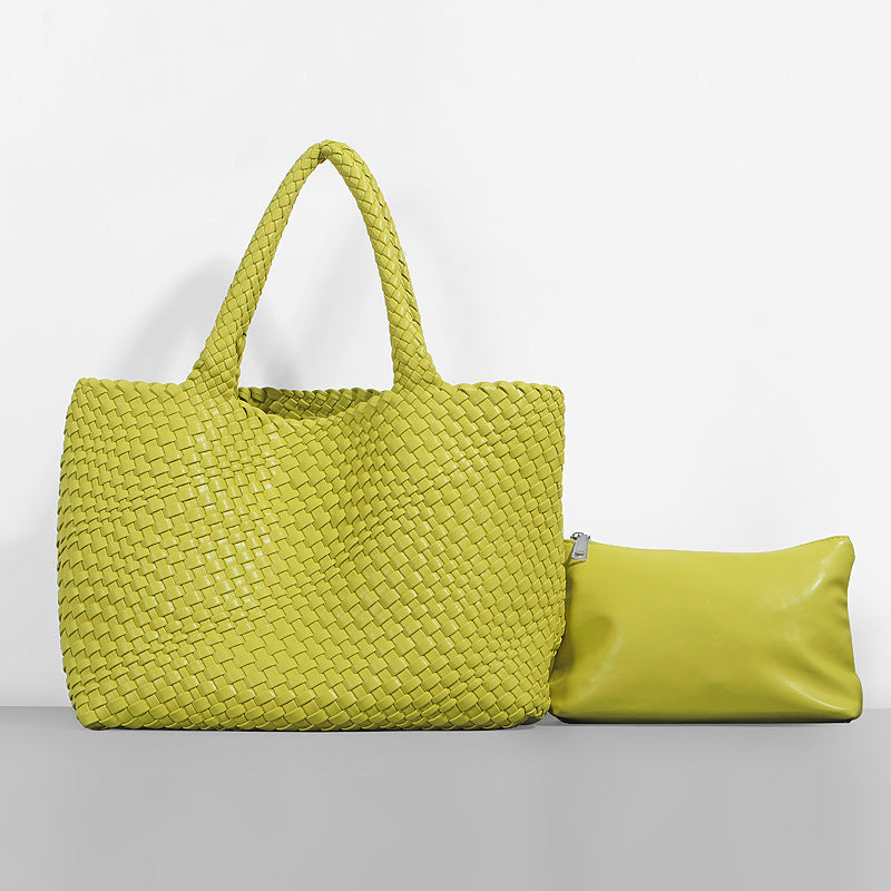 Fashion Portable Mummy Big Woven Hand Shoulder Bags