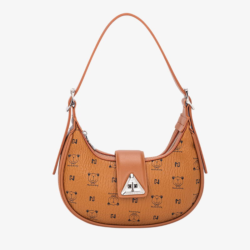 Women's Portable Underarm High-grade Fashionable Niche Moon Crossbody Bags