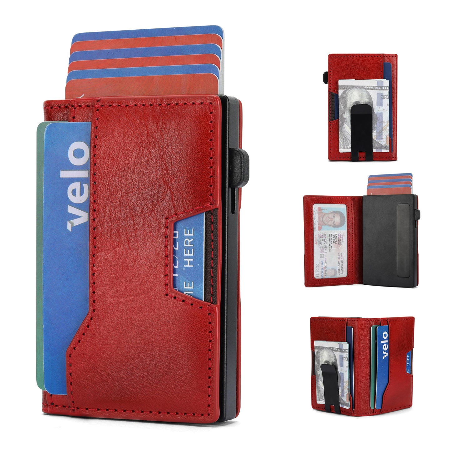 Men's Cartridge High-grade Two-color Vegetable Tanned Leather Men's Wallets