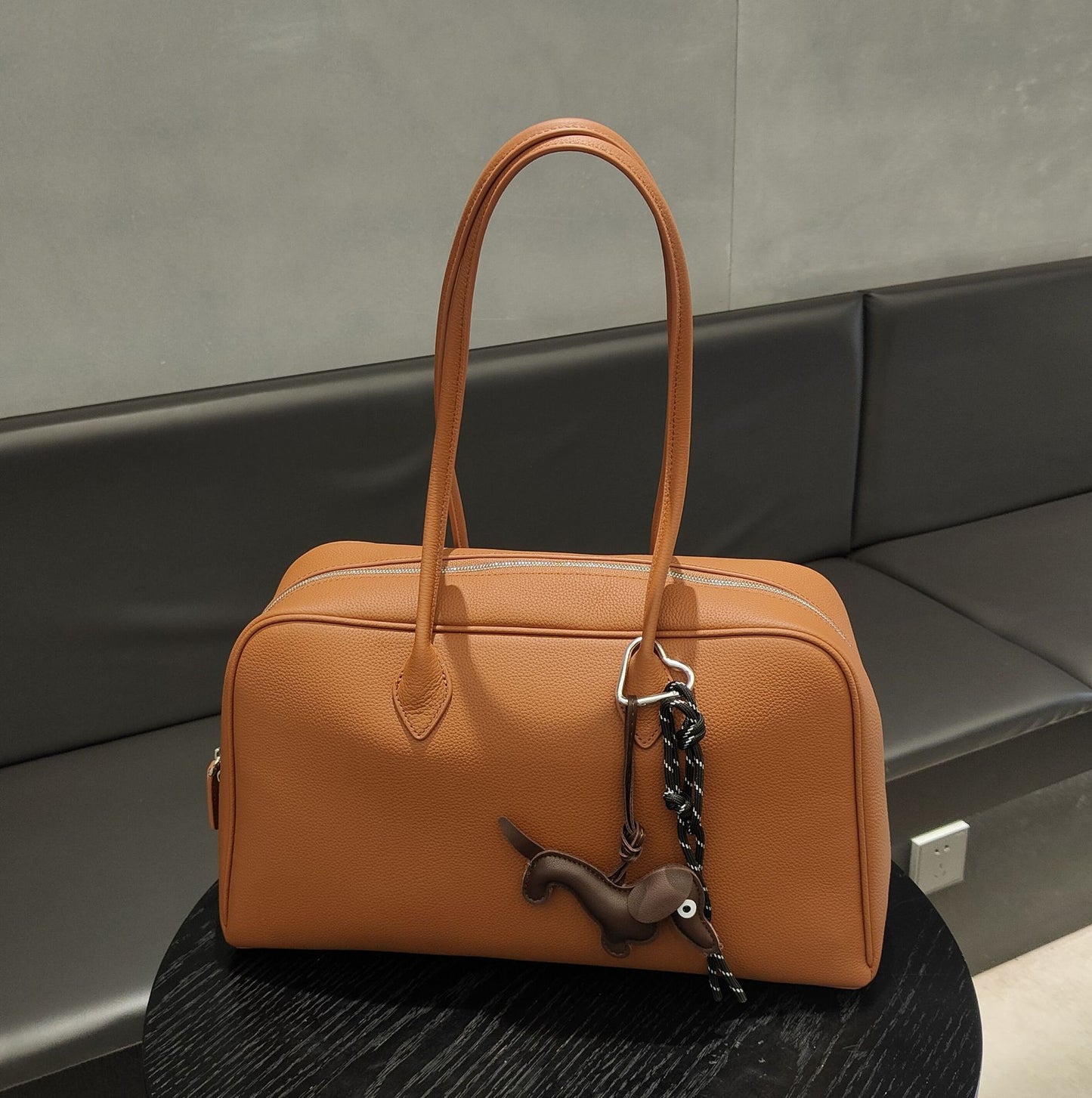 Layer Cowhide Boston Pillow Niche Underarm Shoulder Bags