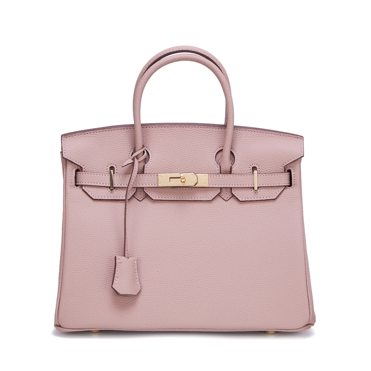 Women's Gold First Layer Cowhide Leather Large Handbags
