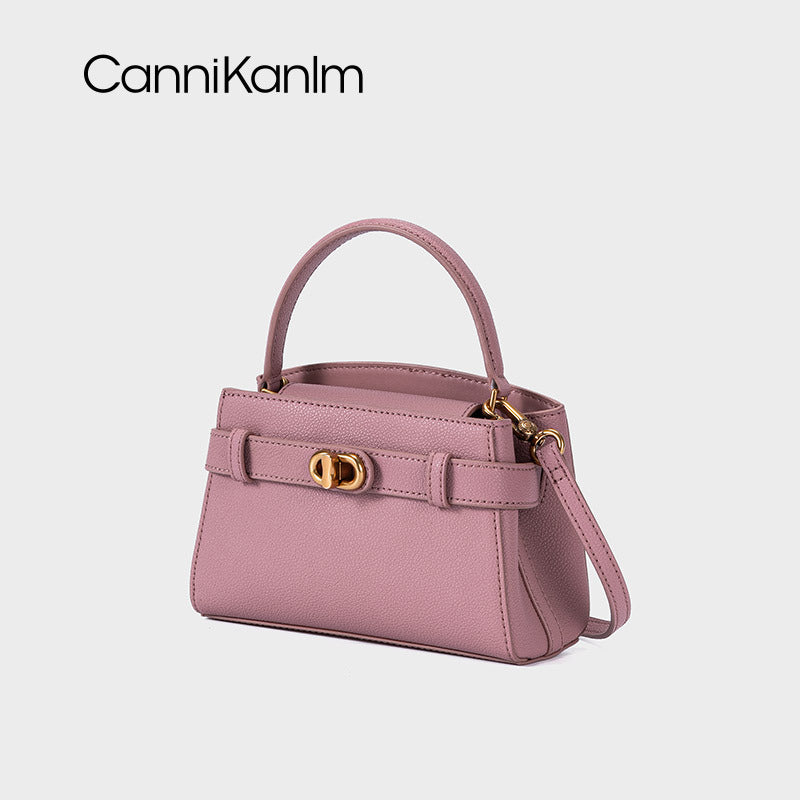 Women's Fashionable Portable Kelly Retro Advanced Texture Shoulder Bags