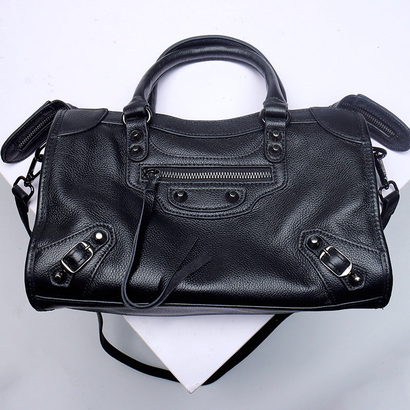 Women's First Layer Cowhide Leather Soft Fashion Handbags