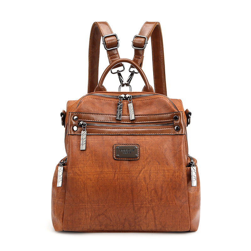 Women's Retro Style Single Pillow Large Capacity Backpacks