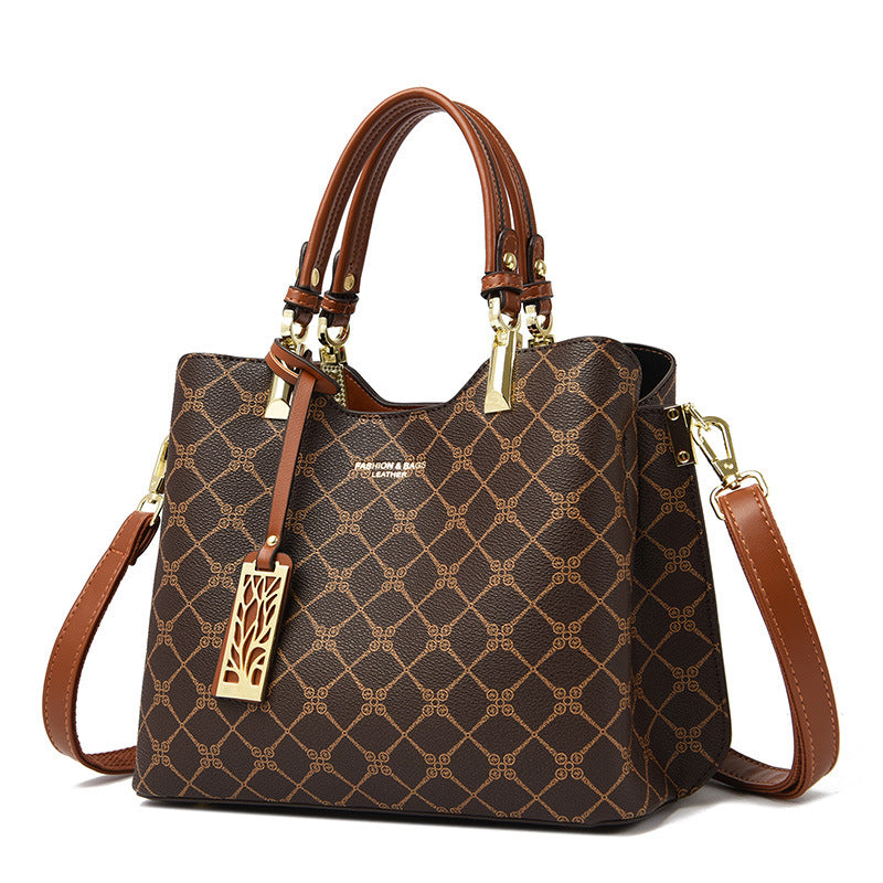 Women's Versatile Fashion Printed Presbyopic Mom Tote Bags