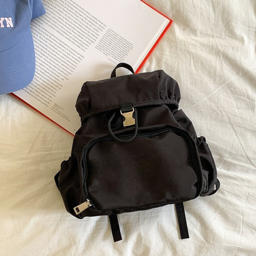 Simple Nylon Fashion Korean College Style Backpacks