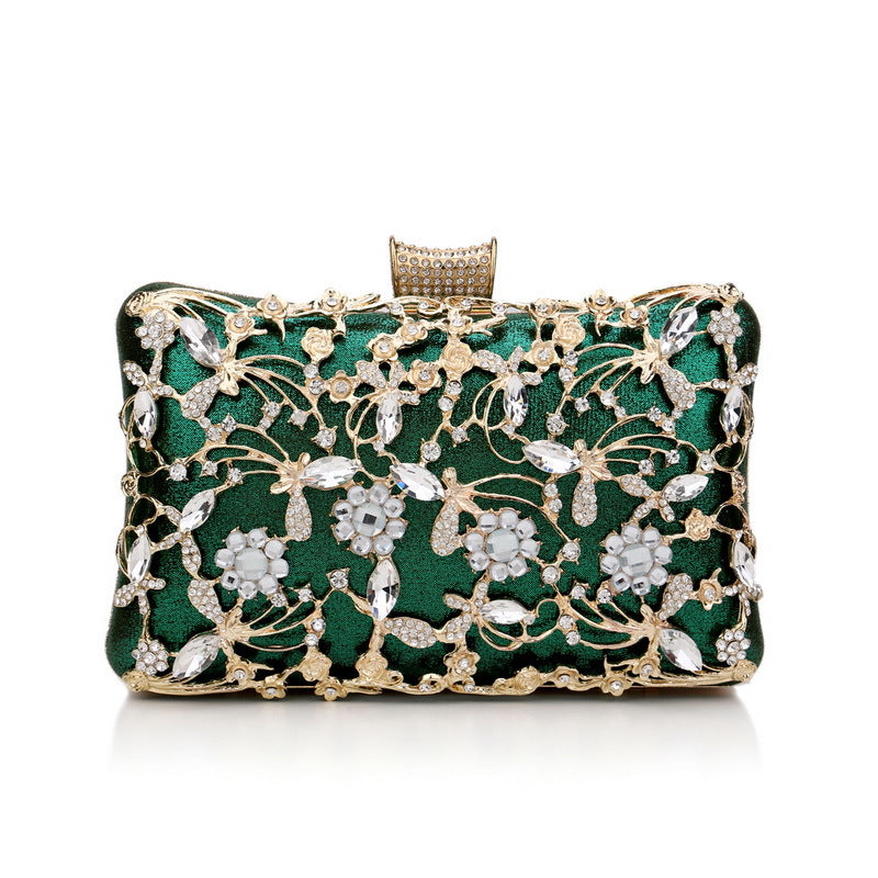 Women's Inlaid With Diamond Dinner Fashion Party Evening Bags